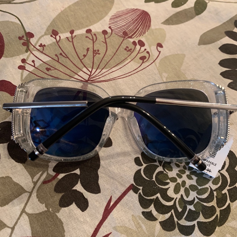 Authentic BOUCHERON 54 glitter oversized Square Swarovski crystals sunglasses - Picture 12 of 14